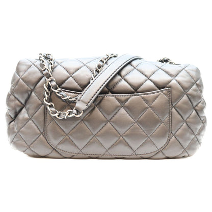 Chanel Black Lambskin Silver Quilted S Flap Shoulder Bag — view 3