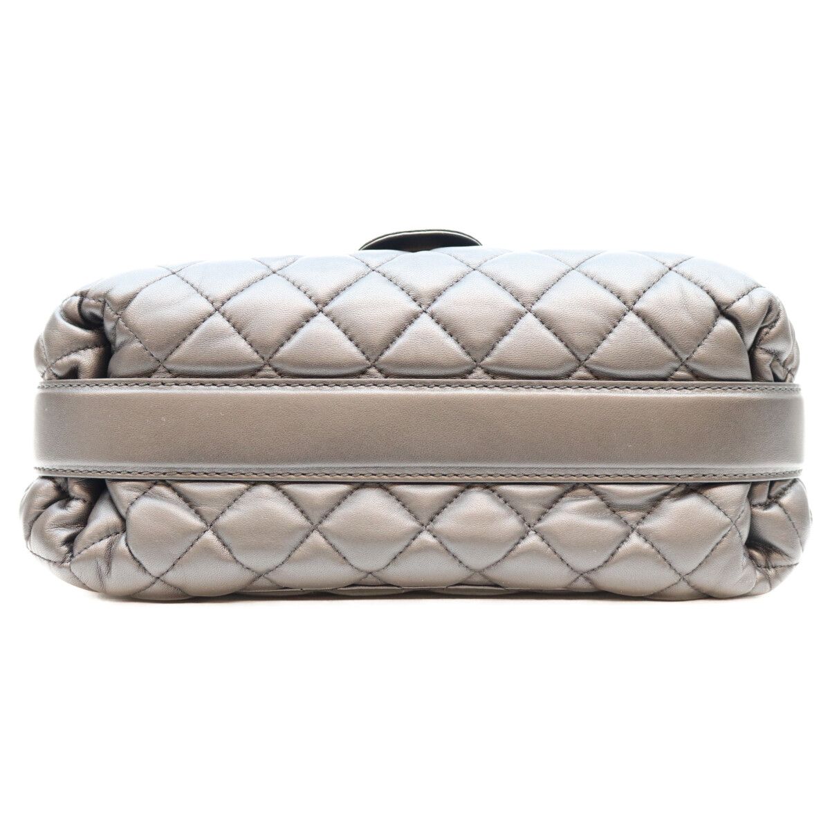 Chanel Black Lambskin Silver Quilted S Flap Shoulder Bag — view 5