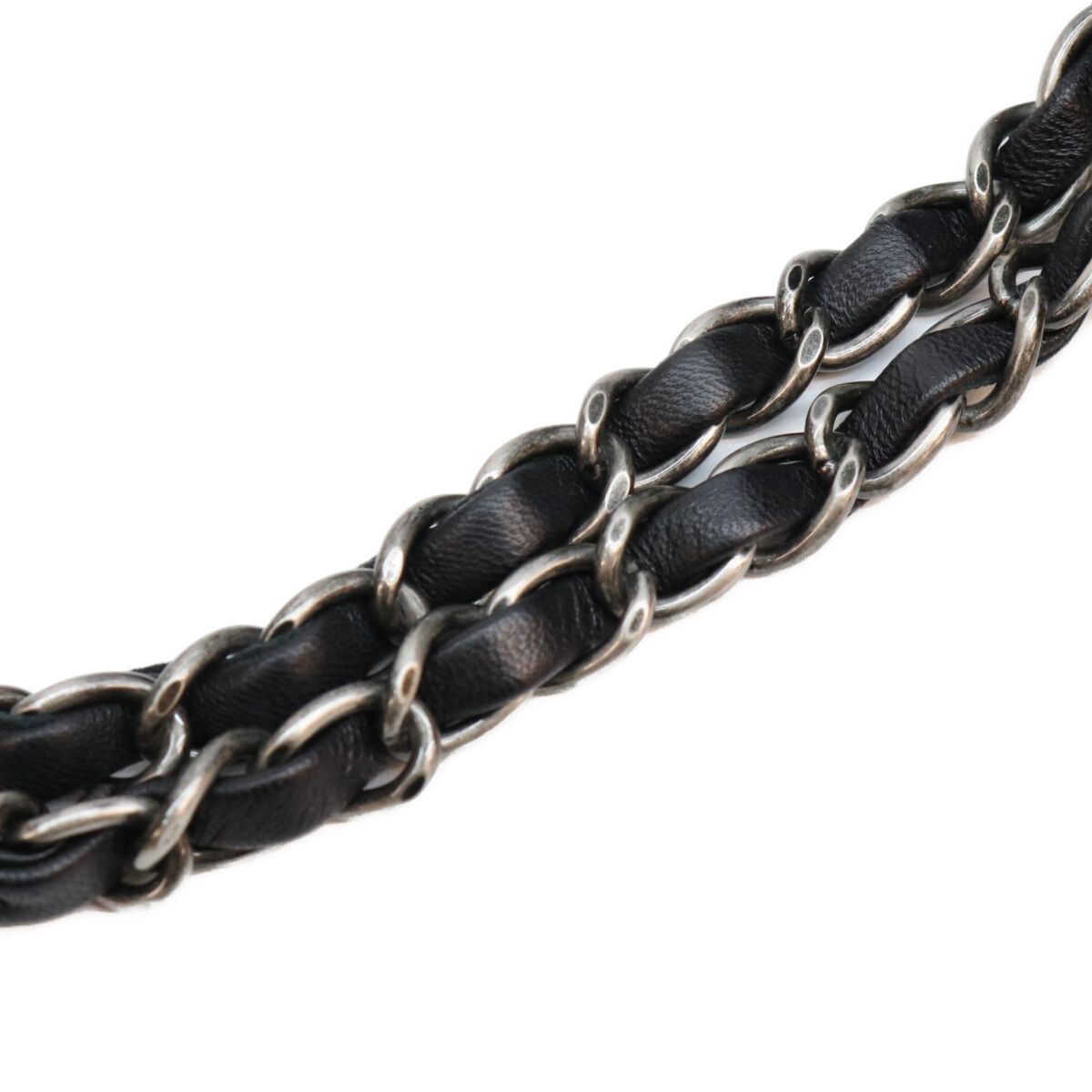 Chanel Black Lambskin Silver Quilted S Flap Shoulder Bag — view 8