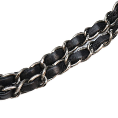 Chanel Black Lambskin Silver Quilted S Flap Shoulder Bag — view 8