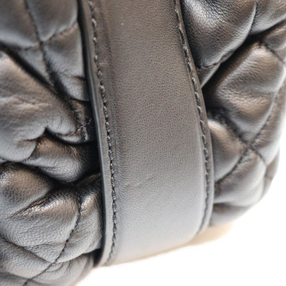 Chanel Black Lambskin Silver Quilted S Flap Shoulder Bag — view 7
