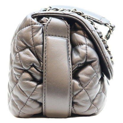 Chanel Black Lambskin Silver Quilted S Flap Shoulder Bag — view 4