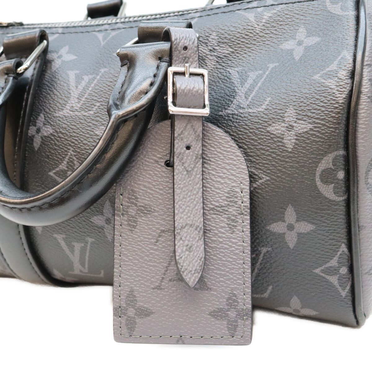 Louis Vuitton Monogram Eclipse Keepall Bandouliere 25 Boston Bag — view 7