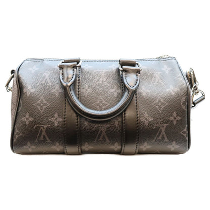 Louis Vuitton Monogram Eclipse Keepall Bandouliere 25 Boston Bag — view 3