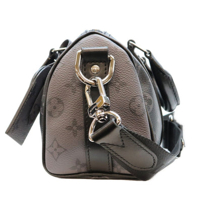 Louis Vuitton Monogram Eclipse Keepall Bandouliere 25 Boston Bag — view 2