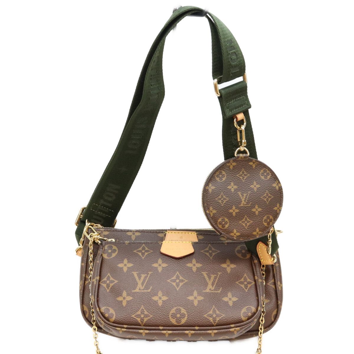 Louis Vuitton Monogram Khaki Multi Pochette Accessoires Shoulder Bag
