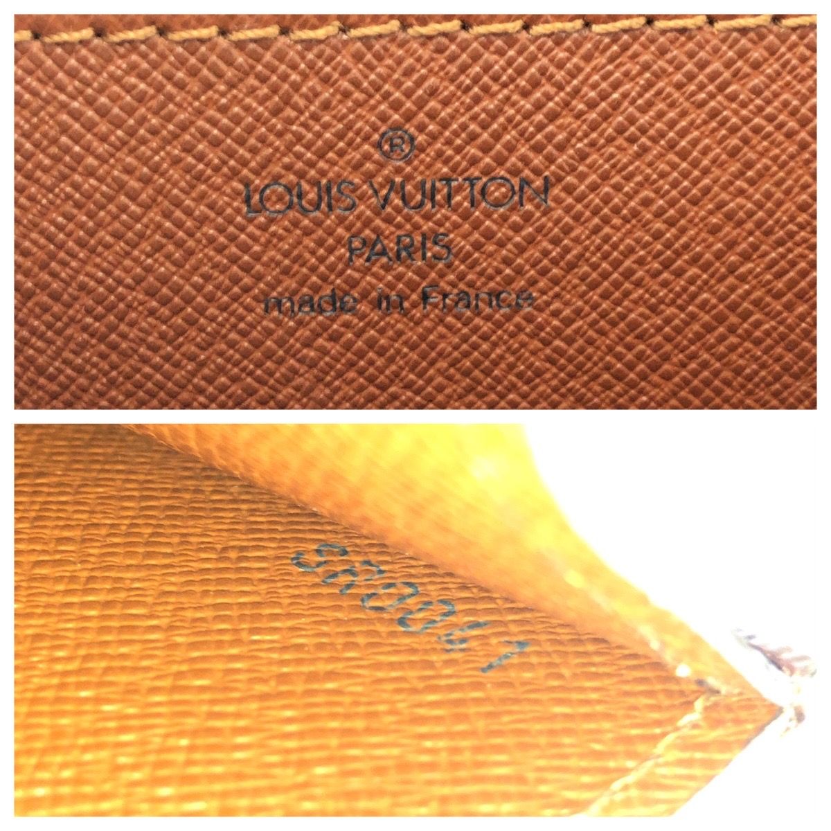 Louis Vuitton Monogram Serviette Conseil Brown Gold Leather Business Bag — view 4