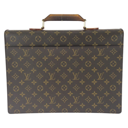 Louis Vuitton Monogram Serviette Conseil Brown Gold Leather Business Bag — view 2