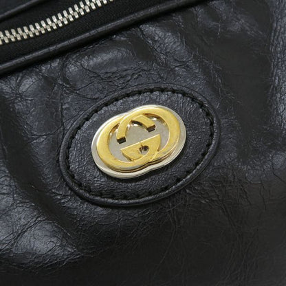 Gucci Leather Backpack Black — view 6