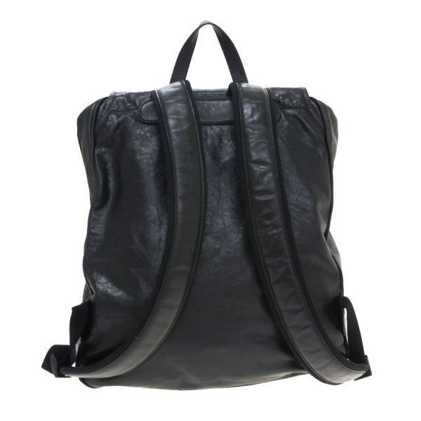 Gucci Leather Backpack Black — view 3