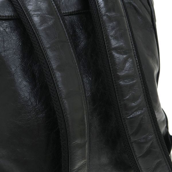Gucci Leather Backpack Black — view 5