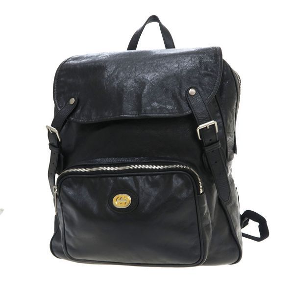 Gucci Leather Backpack Black