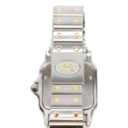 Cartier Santos Galbee LM Ivory Dial Date SS Watch — view 8
