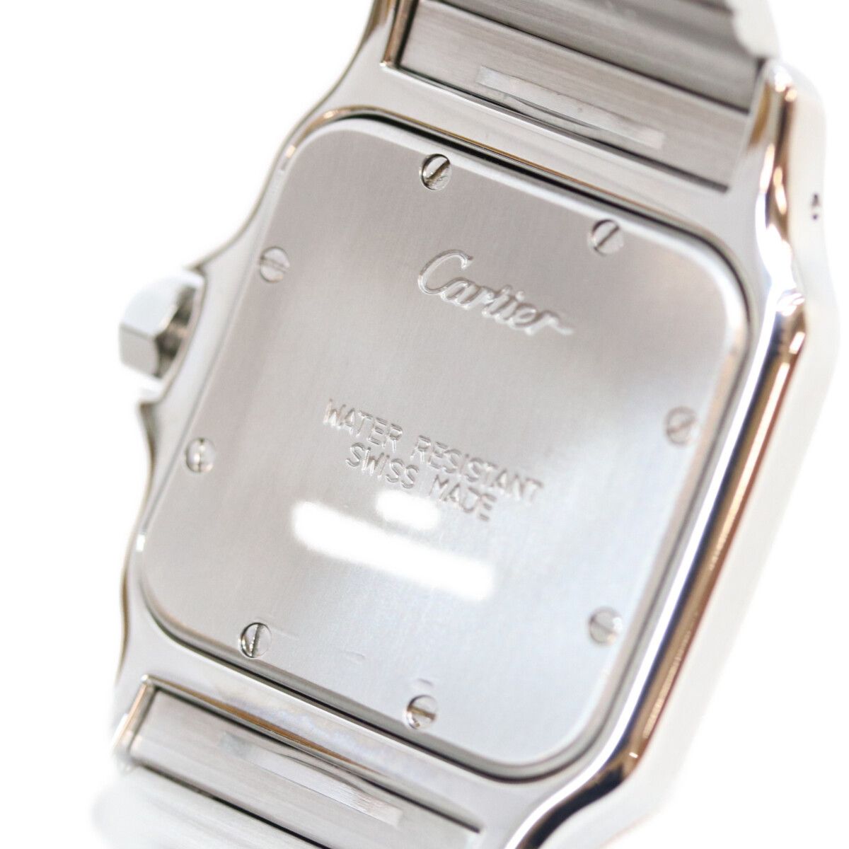 Cartier Santos Galbee LM Ivory Dial Date SS Watch — view 7