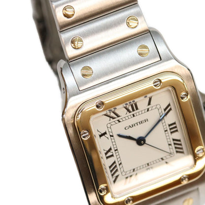 Cartier Santos Galbee LM Ivory Dial Date SS Watch — view 5