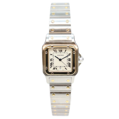 Cartier Santos Galbee LM Ivory Dial Date SS Watch — view 2