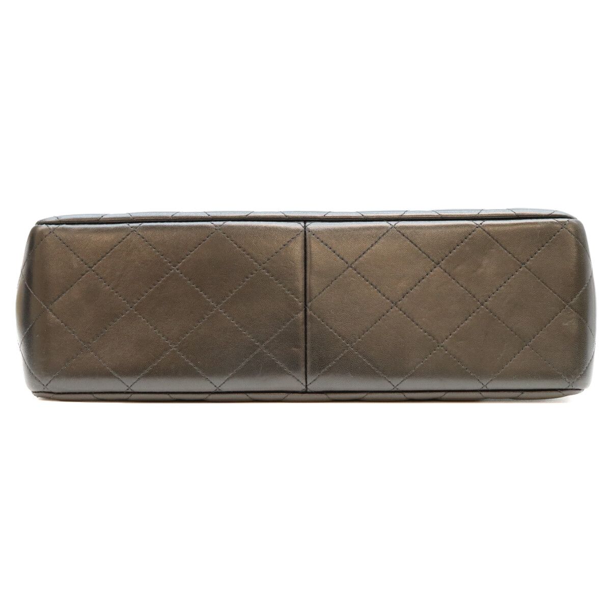 Chanel Black Lambskin Double Flap Maxi Quilted 30 Shoulder Bag — view 5