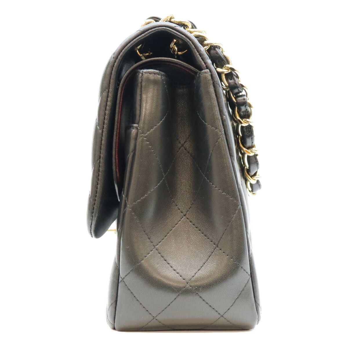 Chanel Black Lambskin Double Flap Maxi Quilted 30 Shoulder Bag — view 2