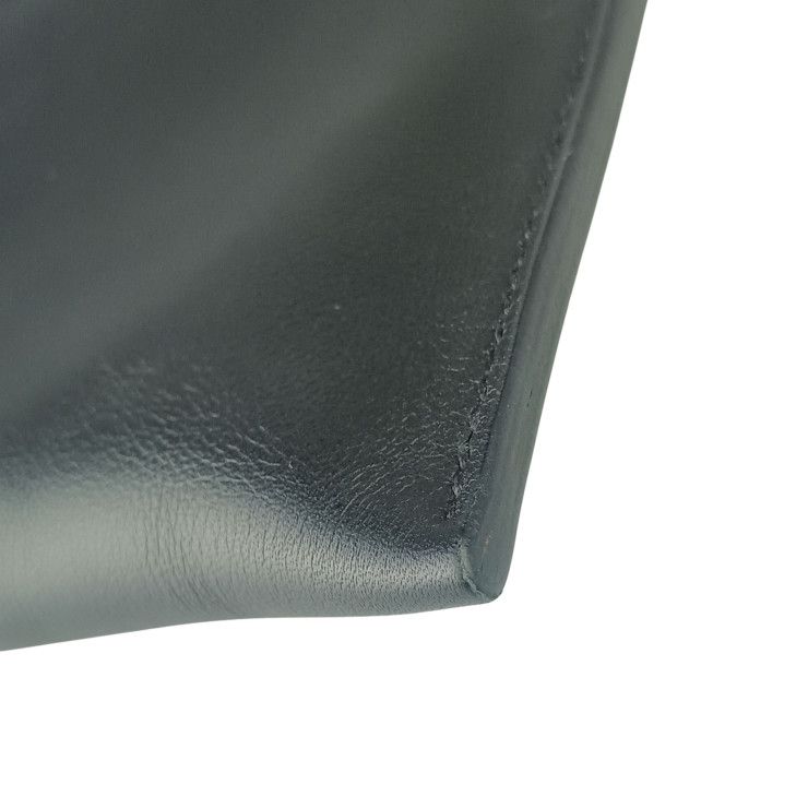 Hermes Shoulder Bag Pochien Plus Black Veau Swift Cross Silver — view 5