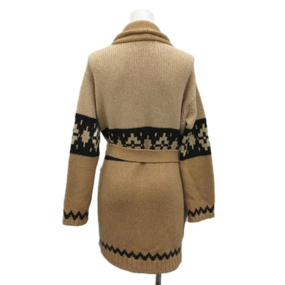 Max Mara Knit Cardigan Topper Shawl Color Long Sleeve Ortega Pattern Ribbon — view 3