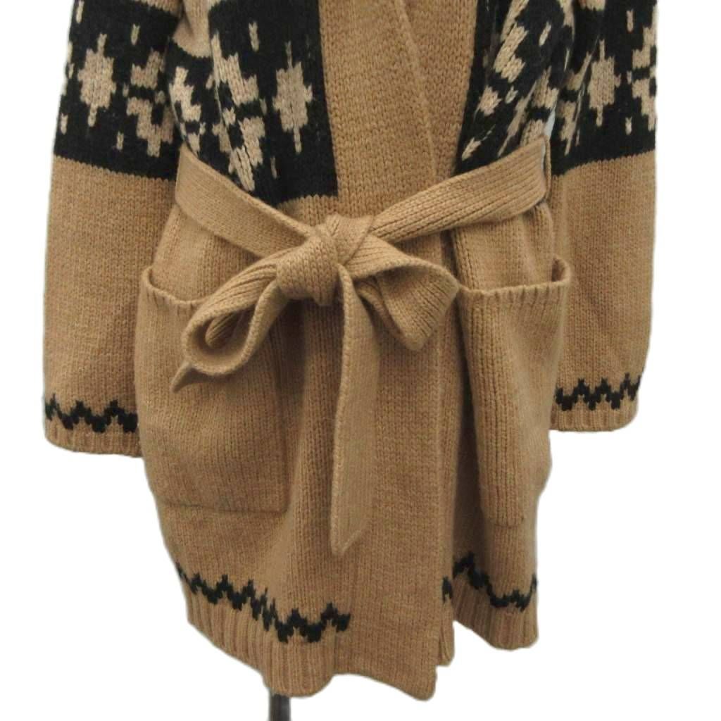 Max Mara Knit Cardigan Topper Shawl Color Long Sleeve Ortega Pattern Ribbon — view 5