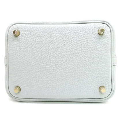 Hermes Picotin Lock PM 18 Light Blue Taurillon Clemence GD Handbag Bag — view 5