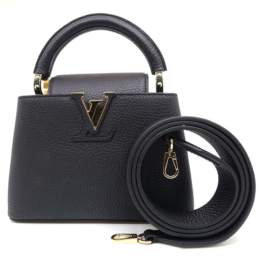 Louis Vuitton Capucines Mini BK GD Taurillon Calfskin Handbag 2-Way Bag
