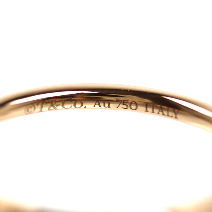 Tiffany & Co 18k Pink Gold T Wire Diamond Ring — view 5