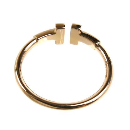 Tiffany & Co 18k Pink Gold T Wire Diamond Ring — view 4