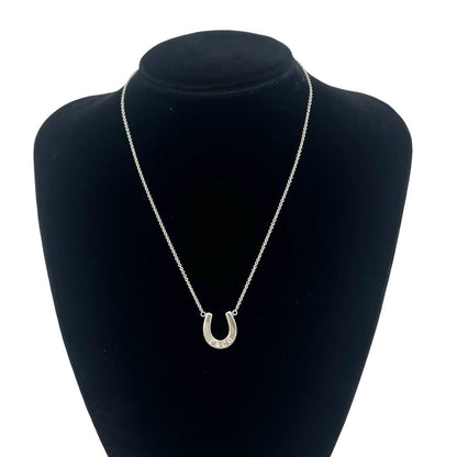 Tiffany & Co Vintage Horseshoe Necklace 925 Sterling Silver — view 2