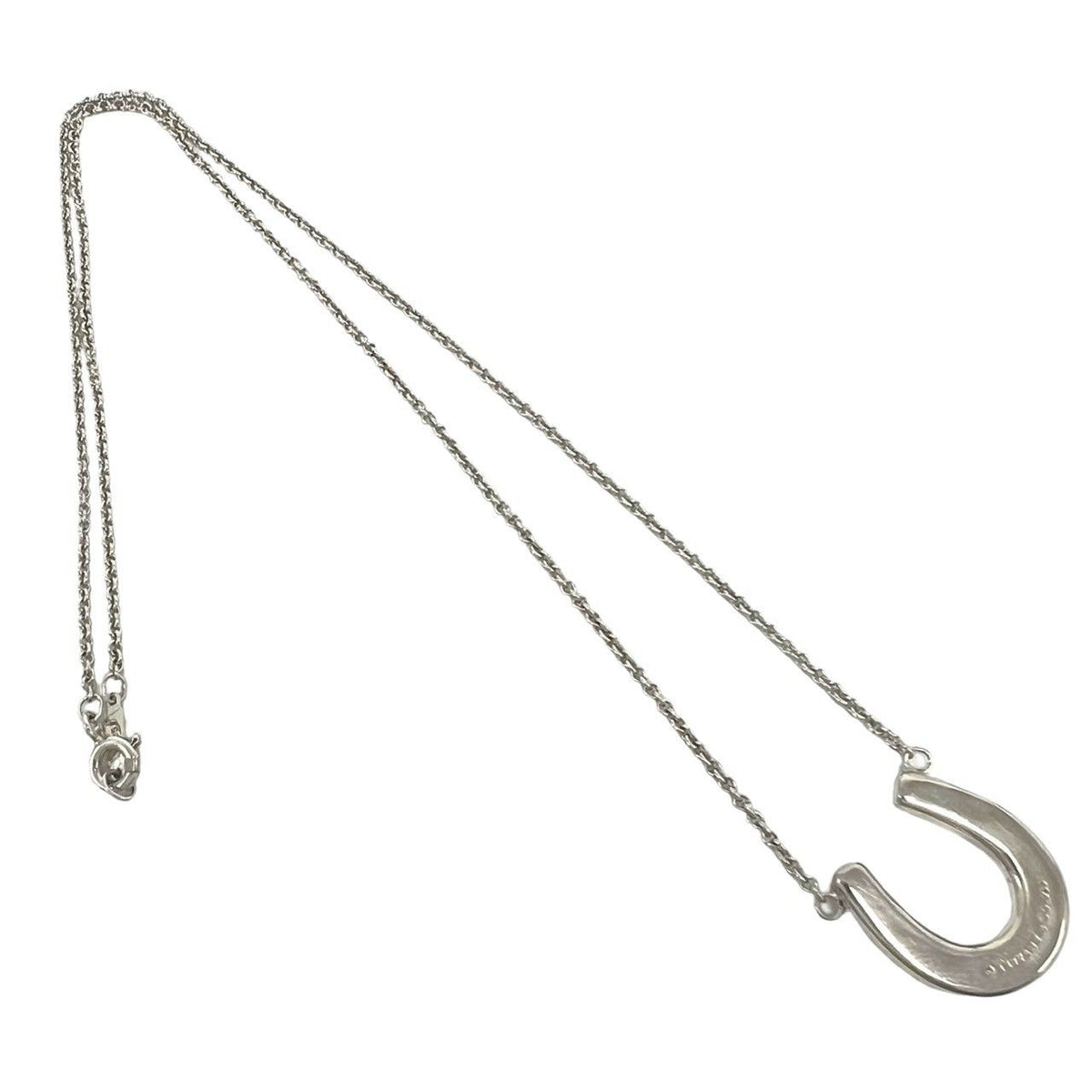 Tiffany & Co Vintage Horseshoe Necklace 925 Sterling Silver — view 6