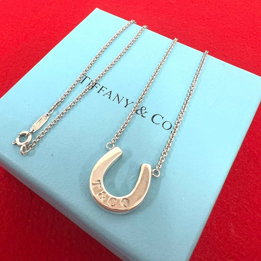 Tiffany & Co Vintage Horseshoe Necklace 925 Sterling Silver