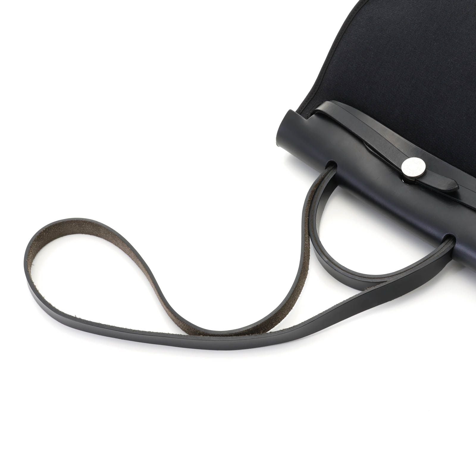 Hermes Herbag Zip PM Black Silver Vache Hunter Handbag — view 4