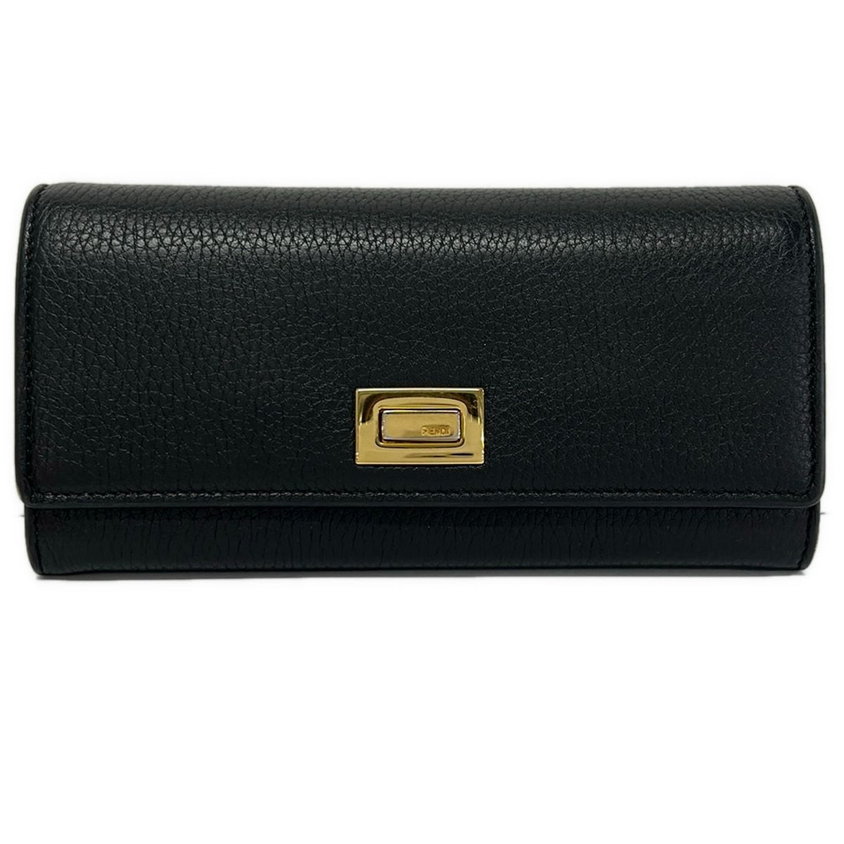 Fendi Wallet Peekaboo Black Leather