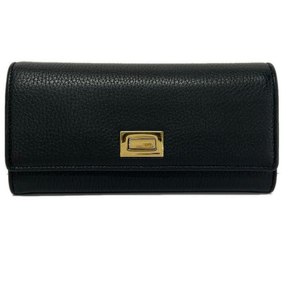 Fendi Wallet Peekaboo Black Leather