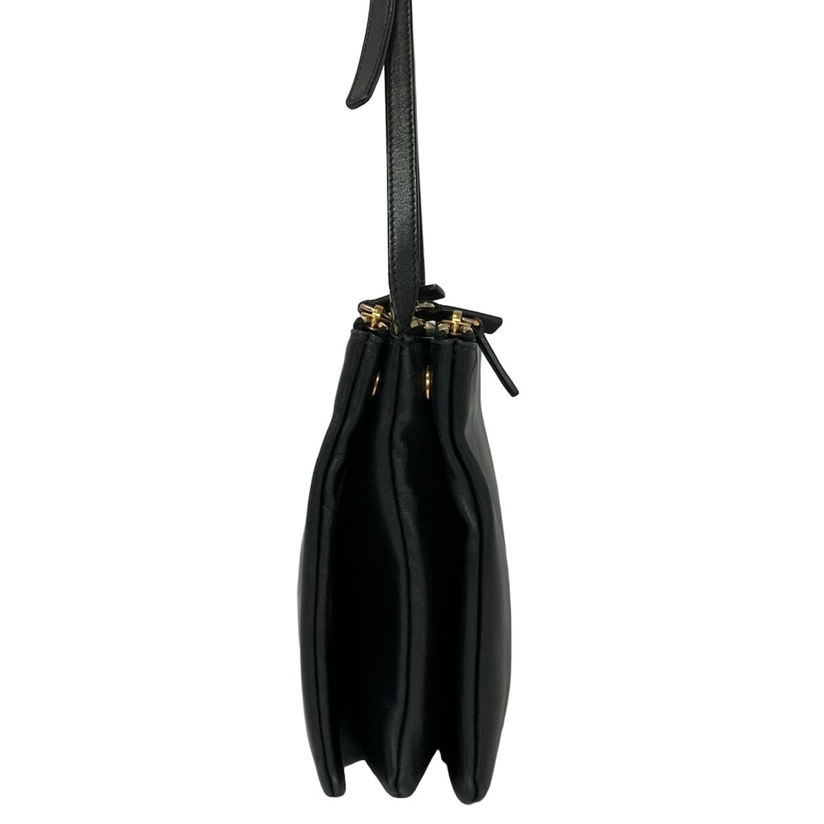 Celine Shoulder Bag Trio Large Black Leather — view 4