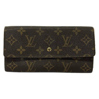 Louis Vuitton Wallet Monogram Pochette Porte Monnaie Credit Leather Coin Purse