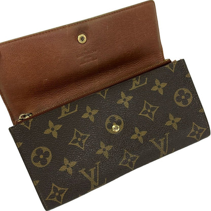 Louis Vuitton Wallet Monogram Pochette Porte Monnaie Credit Leather Coin Purse — view 3