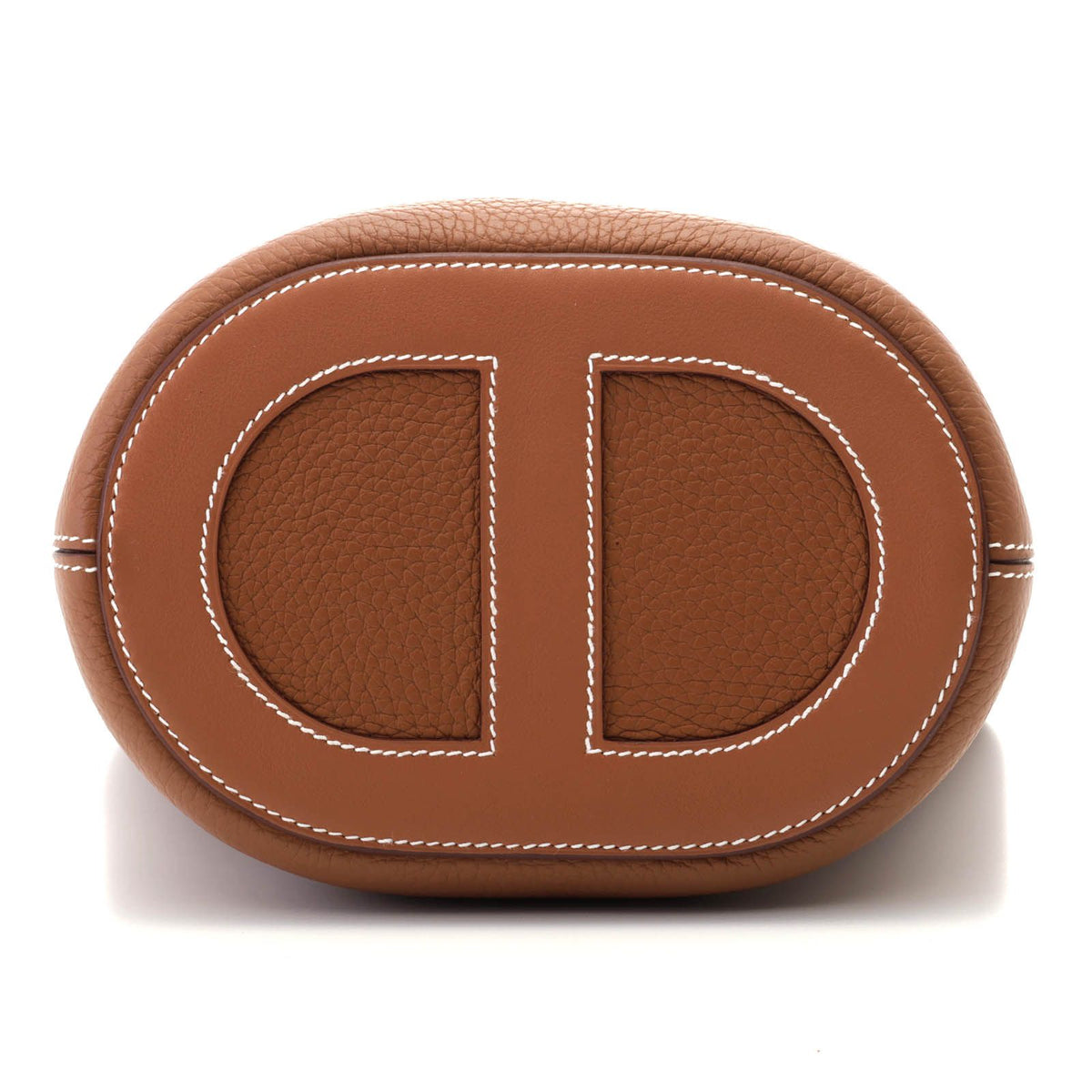 Hermes in the Loop 18 Gold Silver Handbag Taurillon Clemence Veau — view 3