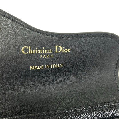 Dior Card Case Saddle Black Coin — view 4