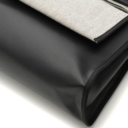 Hermes Herbag Zip PM Gray Black Silver Shoulder Bag Toile H Berlin Veau — view 7