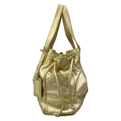 Loewe Tote Bag Duo Eyes Gold Drawstring Leather — view 4