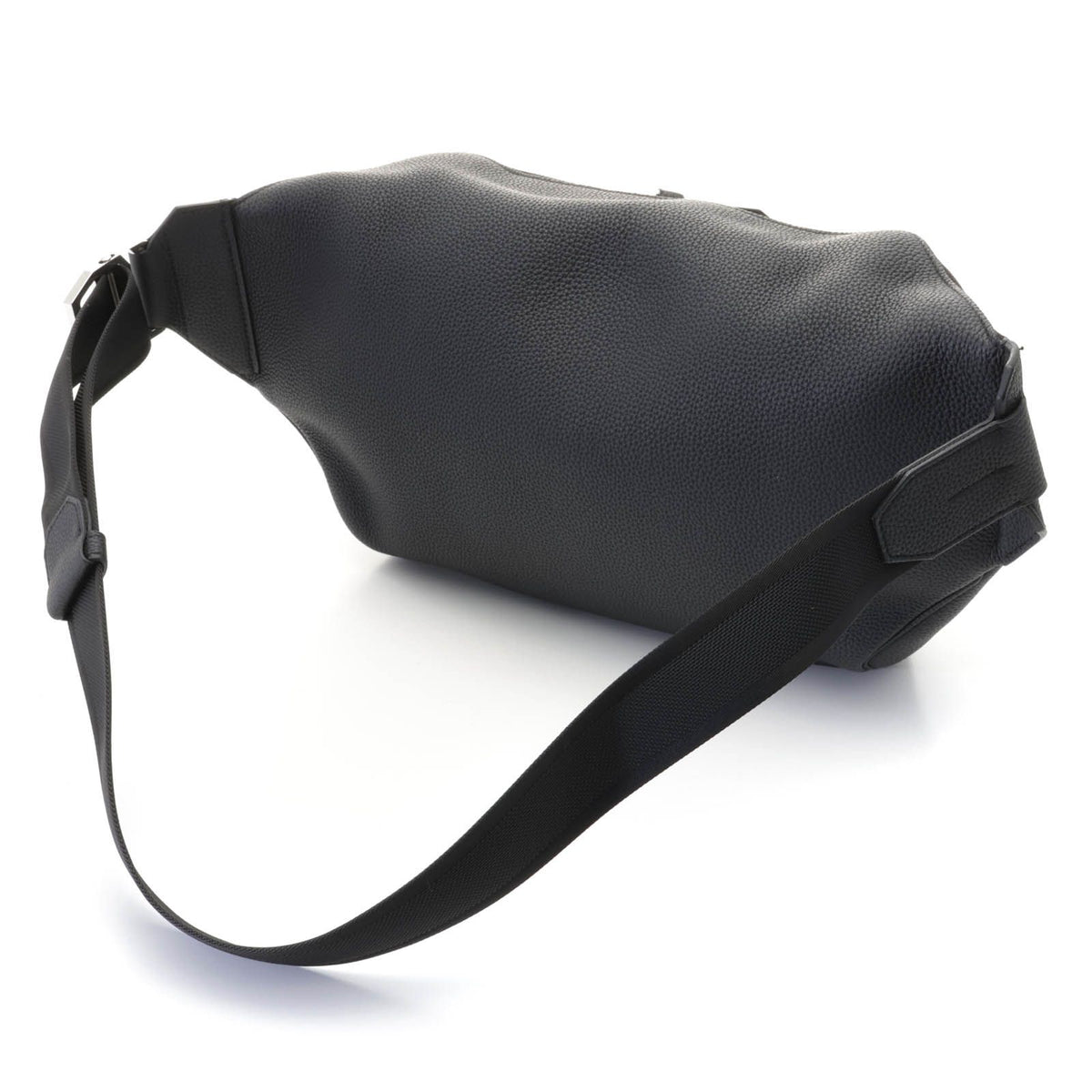 Hermes City Slide Cross GM Black Silver Belt Bag Togo — view 2