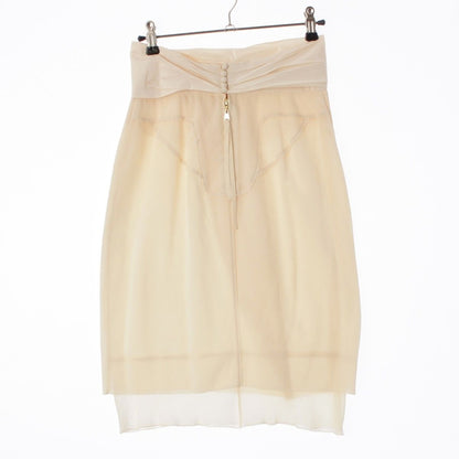 Louis Vuitton Silk Vintage Skirt White 34 — view 2