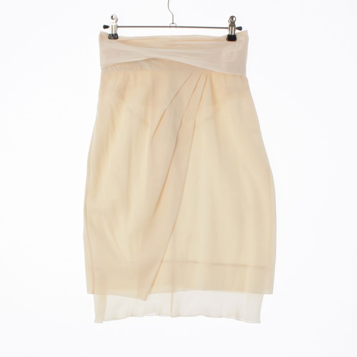 Louis Vuitton Silk Vintage Skirt White 34