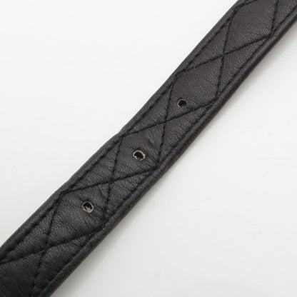Chanel 96P Leather Quilted Vintage Belt Black 70/28
