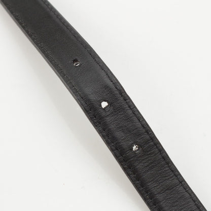 Chanel 96P Leather Quilted Vintage Belt Black 70/28