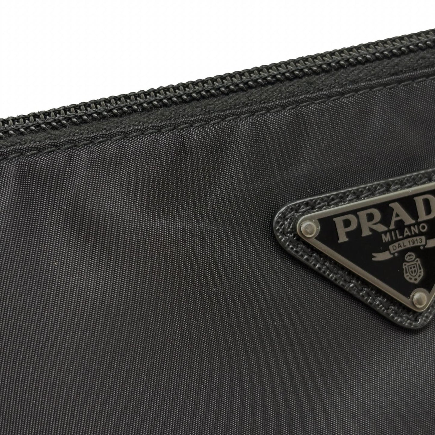 Prada Re-Nylon Shoulder Bag Nylon Saffiano Black — view 7