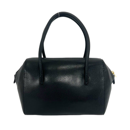 Cartier Vintage Must Line Logo Leather Mini Boston Bag Black — view 3