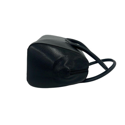 Cartier Vintage Must Line Logo Leather Mini Boston Bag Black — view 6